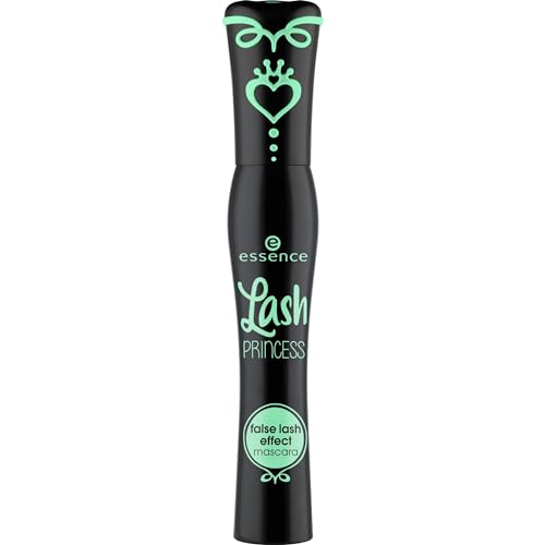 essence Lash PRINCESS false lash effect mascara, Schwarz, volumengebend, schwunggebend, definierend, verlängernd, ohne Mikroplastikpartikel, Nanopartikel frei, ohne Parfüm, 1er Pack (12ml)
