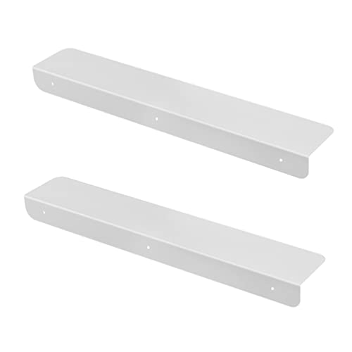 BAOYOUNI 2 Stück Metall Spaltabdeckung 60 cm Langer Spaltfüller Gap Cover Regalböden Trennwände Schmaler Lückenfüller für Küche, Arbeitsplatte, Leicht zu Reinigen, Weiß