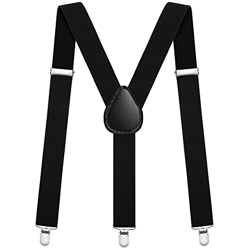 Aomig Hosenträger für Herren, Hosenträger Herren Extra Stark Breit 3,5 Cm mit Sehr Starken 3 Metall Clips, Einstellbar und Elastisch Einheitsgröße Hosenträger für Männer und Damen, Y Style