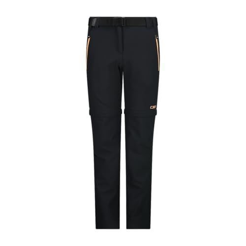 CMP Kid G Zip Off Pant Antracite-SALMONE - 140