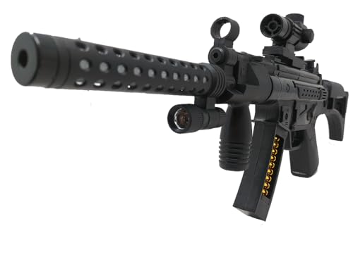 Brigamo 【????? ????】 Premium HK MP5 Maschinenpistole SEK Polizei Spielzeug Pistole mit Licht & Sound - Siehe Video