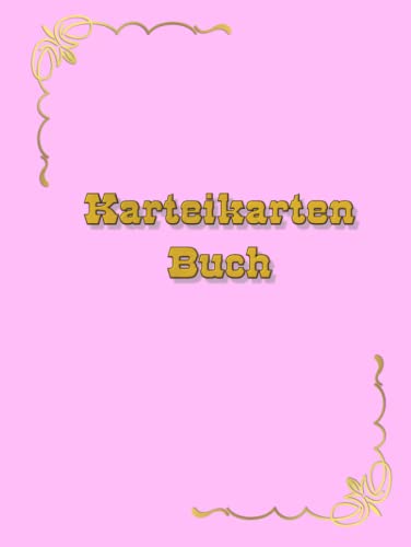 Karteikarten Buch 100 Seiten A4 für viele Berufe geeignet Karteikartenbuch Arzt HNO Hausarzt Arztpraxis Physiotherapie Facharzt Zahnarzt ... Taschenbuch für Kundendaten Notizbuch Rosa