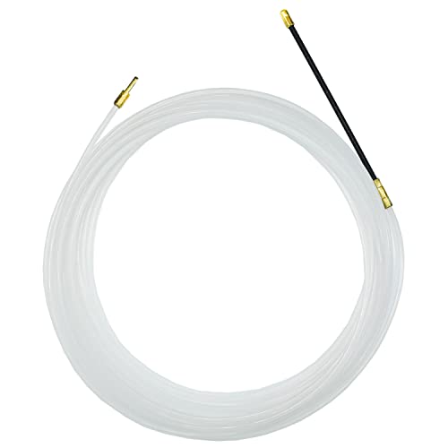 Kabeleinziehhilfe 10 Meter, 3mm Dicke Einziehfeder, Nylon Einziehspirale, Zugdraht für Leerrohre