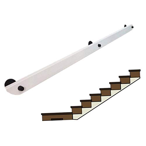 GELISURE Treppengeländer Handlauf 80cm-600cm - Rutschfestes Treppengeländer Innenwand Massivholz Treppenhandläufe for Bar/Kindergarten/Schulungsstätte/Korridor Rundgriff (Size : 80cm)