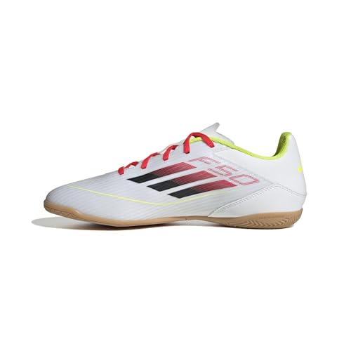 adidas Unisex F50 Club Football Boots Indoor Fußballschuhe, FTWR White/core Black/solar Yellow