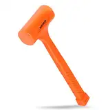 Neiko 02846 A Dead Blow Hammer, 1 Lb, Neon Orange