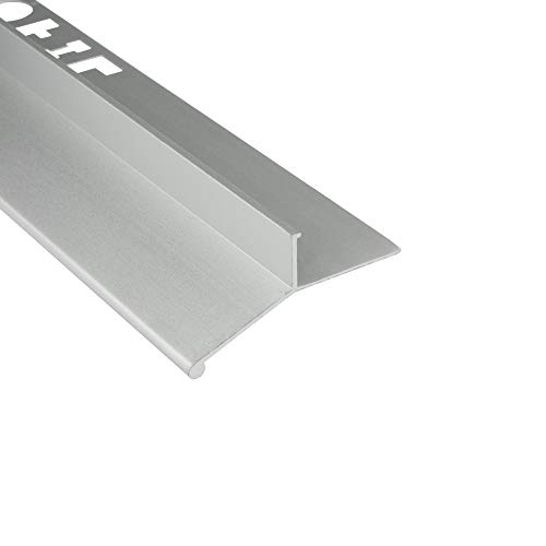 Alu L-Profil Balkon Terrasse abtropf Fliesenschiene Profil Schiene farbig L300cm 10mm silber
