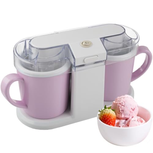 Eismaschine – 1QT Eismaschine für Sorbet, Gelato, gefrorenen Joghurt und mehr – Küchengeräte und Gadgets von Classic Cuisine (Rosa)
