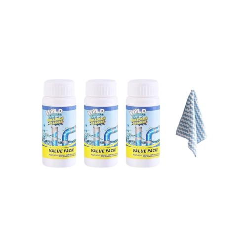 Abflussreiniger, Rohrreiniger, Drain Cleaner, Hochwirksamer Rohrreiniger mit Aktivschaum für Küche, Bad, Toilette & Balkon(3 pcs)