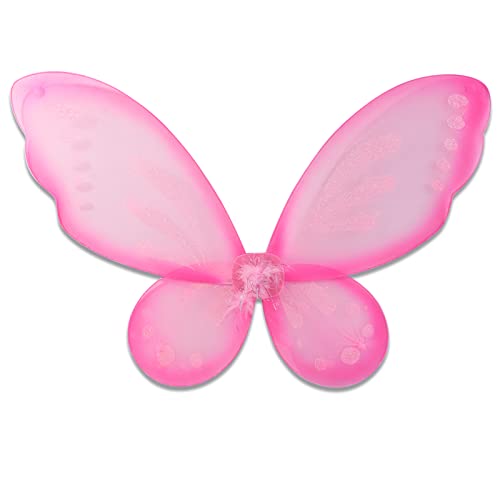 Feenmädchen-Flügel für Erwachsene, Schmetterlings-Flügel-Erwachsener Glitzer Engelsflügel für Frauen Mädchen Fee Prinzessin Flügel Ostern Feenkostüm, Halloween-Flügel (Rosa)