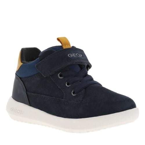Geox Baby-Jungen B HYROO Boy Ankle Boot, Navy/Ochre, 24 EU