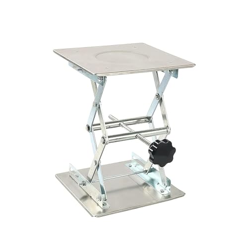 FreeTec Hubtisch Plattformen Edelstahl Labor Hebeplattform 200 x200 x280mm für Labor Laborhebebühne Lab Jack Labor Hebebühne