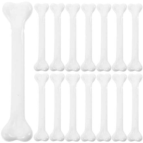 TOYANDONA 24st Gefälschter Halloween-Knochen Cosplay-Knochen Halloween-requisitenknochen Knochenstütze Mini-kunstknochen Knochenrequisiten Wohnkultur Schreibtisch Weiß Plastik Kleine Knochen