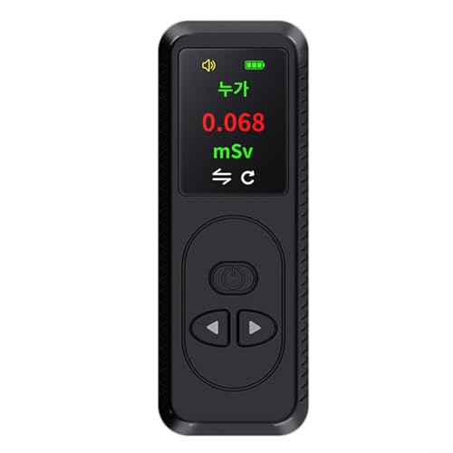 Oniissy 0 96 Zoll TFT Display Geigerzähler für nukleare Strahlungserkennung, 1 x TFT Display Bildschirm G-M Zählrohr Strahlungsdetektor Dreifach-Alarmfunktion (schwarz)