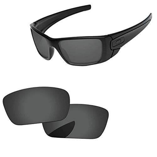 sunglasses restorer Kompatibel Ersatzgläser für Oakley Fuel Cell, Polarisierte Black Iridium