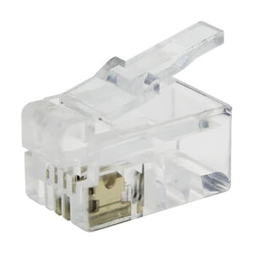 Brightium Telefonbuchse Modular Blister 10 Stück, ideal für Telefonverbindungen und Reparaturen an Telekommunikationsanlagen.