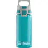SIGG VIVA ONE Aqua Kinder Trinkflasche (0.5 L), schadstofffreie Kinderflasche mit auslaufsicherem Deckel, einhändig bedienbare Sporttrinkflasche