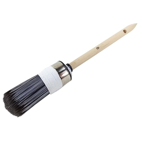 Scorprotect® SolidPro M Ringpinsel Größe 8, Kunstborsten, Fein Spitze Borste, 34 mm, für Dispersionen und Lacke