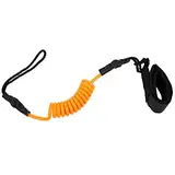 FOLOSAFENAR Kayak Paddle Leash 43 3 "Dehnbar Aufgerollt Aufstehen Paddel Boot Surfbrett Leine Einstellbar Leine Kajak Paddelhalter Kajakausrüstung für Kajak und SUP Paddel(Leuchtendes Orange)