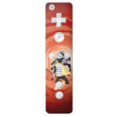 DeinDesign Skin kompatibel mit Nintendo Wii Controller Folie Sticker Naruto Shippuden Sasuke Sakura