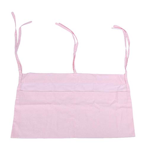 Babybett Hängetasche, Babybett Windel Aufbewahrungstasche Organizer Mehrzweck-Raumorganisator Hängespeicherhalter Baby Closet Organizer(49.5cm*28.5cm-Rosa)