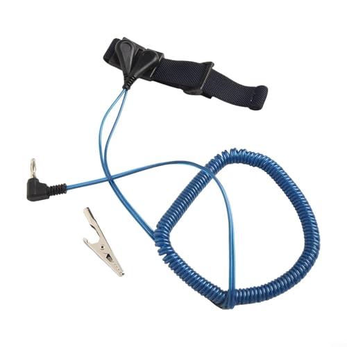 Antistatische Handschlaufe, ESD-Entladung, verstellbar, Erdung, Elektronik, Reparaturwerkzeug, empfindliche Komponenten, Schutz, 2 m Spule