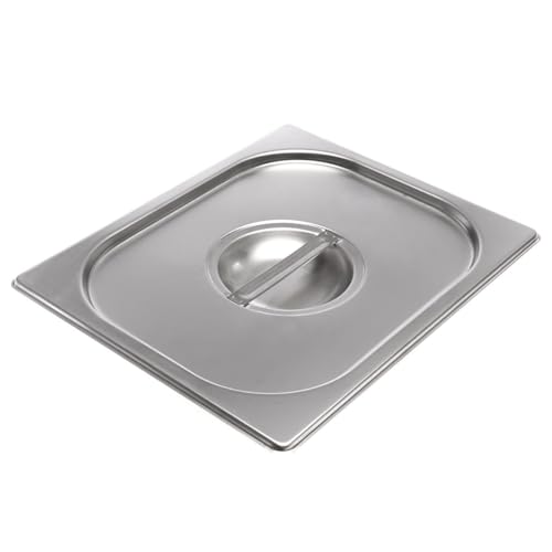 Deckel für GN Behälter 1/2 aus Edelstahl, ohne Löffeleinschnitt