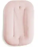 Snuggle Me® Babynest (0-9 Monate) - Premium Babynestchen Neugeborene, Bio-Baumwolle mit Faserfüllung, Ungepolsterte Mitte, die Umarmungen imitiert, 100% Maschinenwaschbar, Inkl. Reisetasche (Petal)