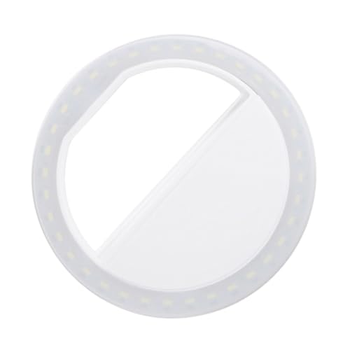 HOMSFOU Fotografie Ringlicht handyringlight ringlicht fürs Handy Selfie Flash Light Telefon Ringlicht Kameraringlicht Ringlicht für Telefon Weiß