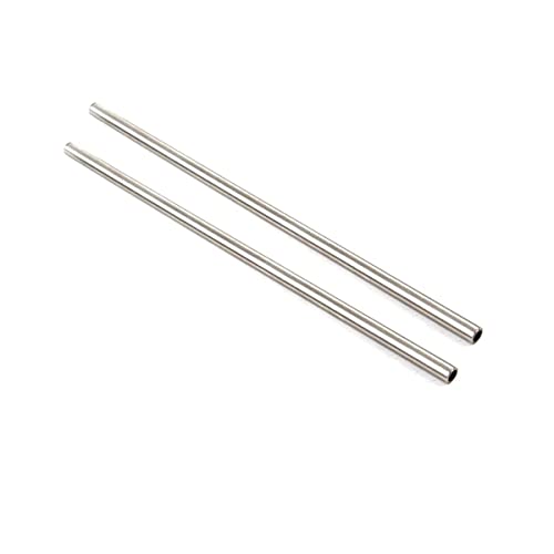 2 Stück 304 Edelstahl gerade Rohrleitung, Außendurchmesser 8 mm x 6 mm Innendurchmesser, Länge 250 mm, Edelstahl-Kapillarrohr