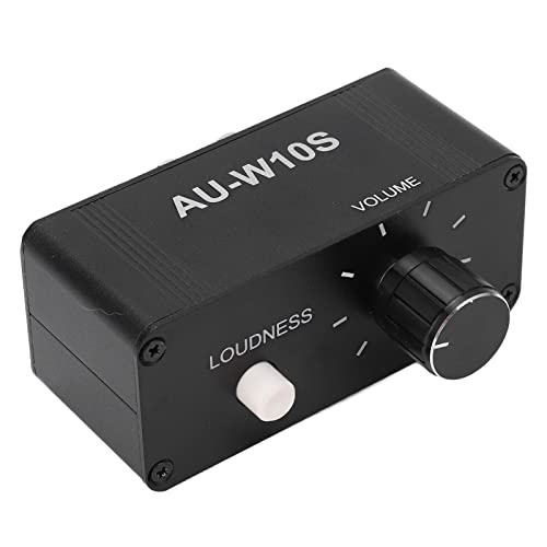 Mini-Stereo-Audio-Vorverstärker, Kopfhörerverstärker, Lautstärkeregler, 3,5-mm-Ausgang, Tragbares Musik-Bedienfeld für Heimunterhaltung