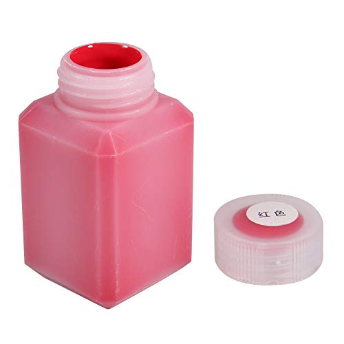 60 Ml Leder Borderöl Plastikflasche Handwerkshandbuch Lederdichtungswerkzeug (Rot)