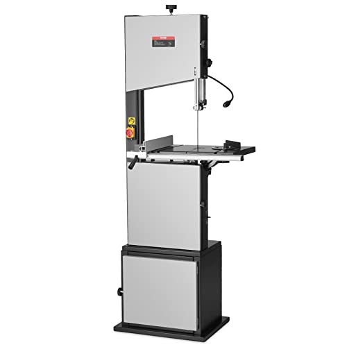 VEVOR Bandsäge, 13,39 Zoll, 440–846 U/min, stufenlos betriebsbereite Tischbandsäge, 1100 W, 1,5 PS-Motor, 13 Zoll Schnitthöhe, 109,45 Zoll Sägeblattlänge, mit Anschlag und Gehrungsanschlag, für die