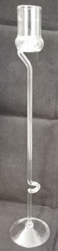 Oberstdorfer Glashütte 1 Sherry Essig Glas auf verziertem Glasfuss mit Kringel edles Kristall Trinkglas mundgeblasen Höhe 26 cm