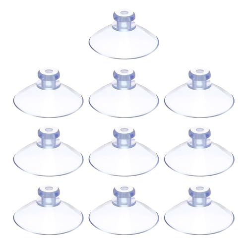 30mm 10 Stück saugnapf ohne Haken,saugnapf,saugnäpfe,PVC Saugnäpfe,Saugnäpfe für Fenster,Durchsichtige Saugnäpfe,Runde Saugnäpfe,Saugnäpfe Stark,für Küche,Bad,Fenster,Fliesen,Spiegel