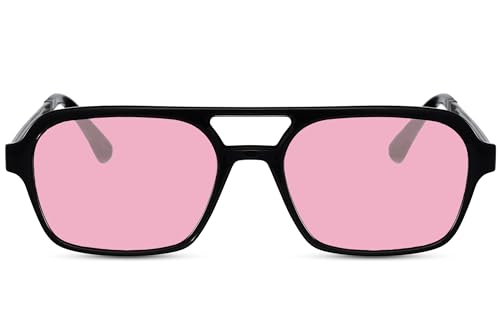 Cheapass Sonnenbrille, groß, trendig, für Jungen und Herren, UV400-geschützt, Ca: 023 - Schwarz, Medium