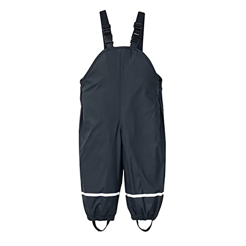Winddichter Overall Regendicht Kleinkind Kleidung Schlamm Latzhose Strampler & Overall Regenjacke Und Hose (Black-A, 110)