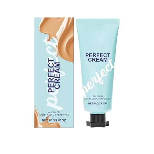 Creme All-Over Complexion Perfector, Hydrating Full Coverage Concealer, Long-Lasting Cc Cream Foundation, Waterproof Transfer-Resistant Skin Tint 1pc
