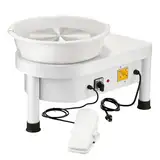 Mophorn Töpferscheibe Elektrisch 25cm Töpferscheibe Formmaschine 280W Electric Pottery Wheel Ceramic Machine Keramik Radmaschine DIY für Keramikarbeiten Kunsthandwerk, Weiß