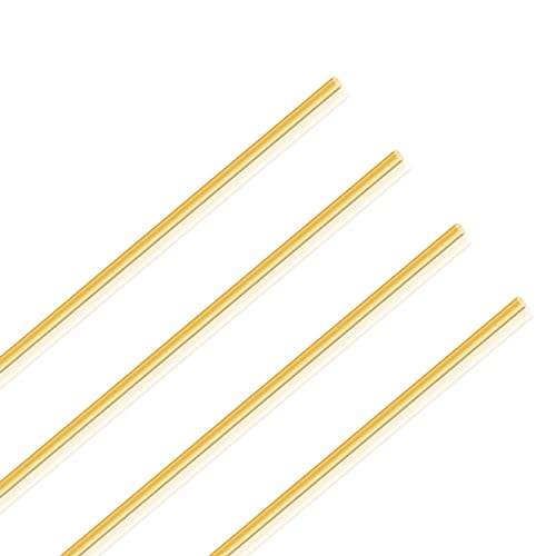 LAVMHAB Messingstab 3mm x 250mm, Messing Massiver Runde Stab für DIY Bastel (4 Stück)