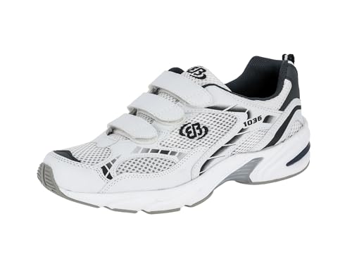 Brütting Force V Unisex Erwachsene Fitnessschuhe, Weiß/ Blau/ Silber, 39 EU
