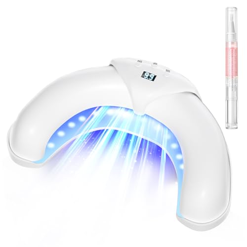 IUHFSIFS Nagelpilz Laser Gerät für mehrere Zehennägel & Fingernägel【21-Tage schnell wirkende】【Industrie Nr. 1 Laser-Behandlung】für Zehennagel-Pilz-Behandlung, 365nm Infrarot-Licht 405nm Blau, Care pen