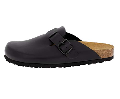 Lico Herren Bioline Clog Pantoletten, Schwarz, 42 EU