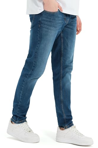 Smith & Solo Jeans Herren – Hosen Herren Stretch Slim Fit Jeanshose Herren Jeans Slim Modern Männer Hose (Blau, 32W32L)