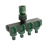 CS 4-Fach Verteiler mit Schnellschlauchstück - Effiziente Wasserverteilung für Ihren Garten