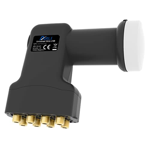 ARLI Universal Octo LNB 0.1 dB – 8 Teilnehmer mit Wetterschutz 40 mm Feed HDTV 4K 8K DVB-S2 Satelliten LNB
