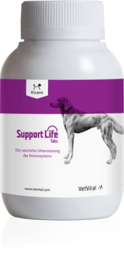 VetVital Vicano Support Life | 100 Tabletten | Ergänzungsfuttermittel für Hunde | Zur Verbesserung der Lebensqualität | kann zur Unterstützung des Immunsystems beitragen