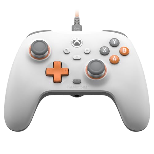 GameSir T7 Wired Controller für Xbox Series X|S, Xbox One & Windows 10/11, Plug and Play Gaming Gamepad mit Hall-Effekt Joysticks/Hall Trigger, 3.5mm Audio Jack - Weiß
