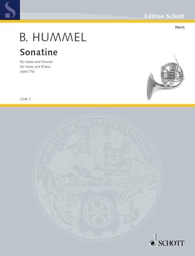 Sonatine: op. 75a. Horn und Klavier. (Edition Schott)