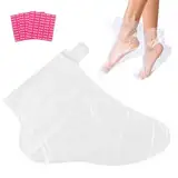 Pedsox, 100 Stück Transparente Einwegstiefel aus Polyethylen, Ideal für Fußmasken und Pediküre, für Paraffinbäder, 31x16 cm, Einheitsgröße, Unisex